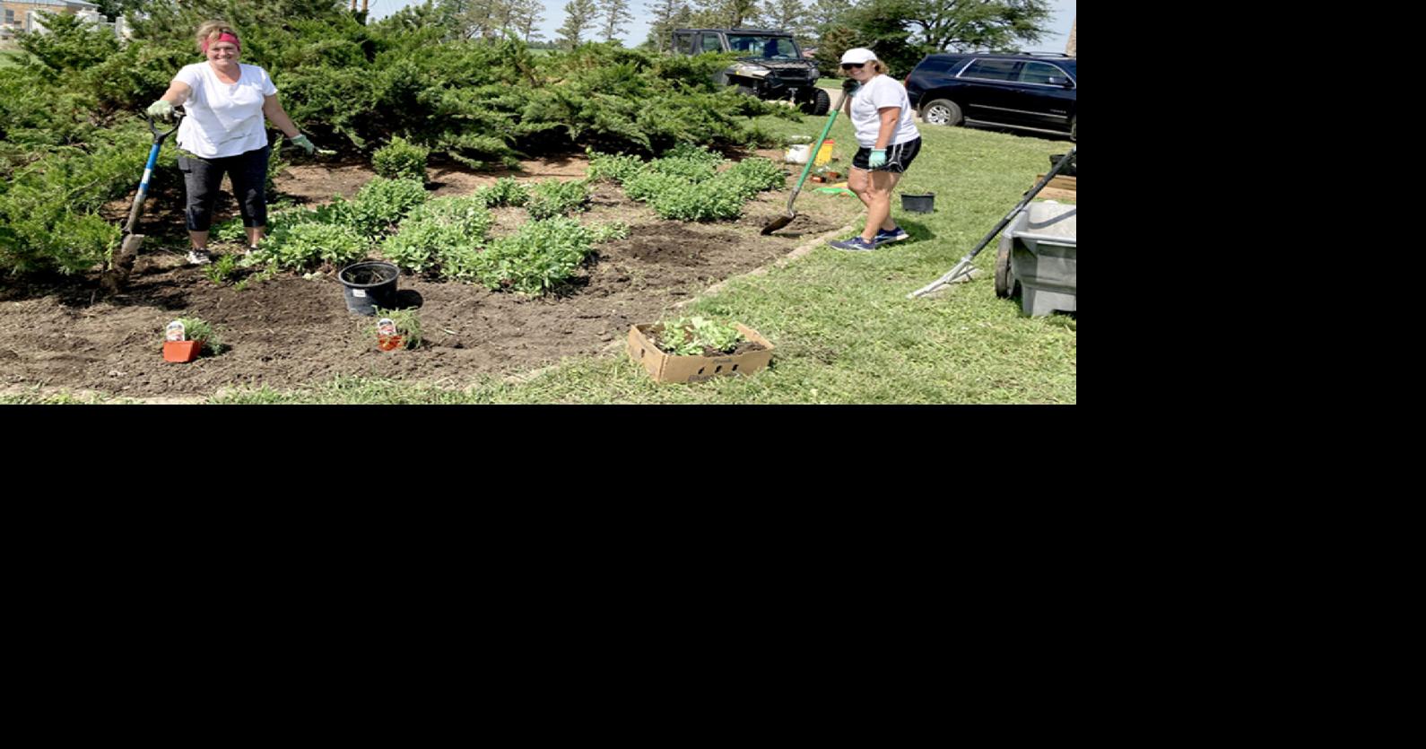 Community servants tend Onida City Park garden Community