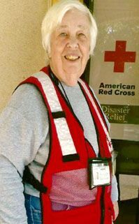 Red Cross volunteer  Nancy McKenney