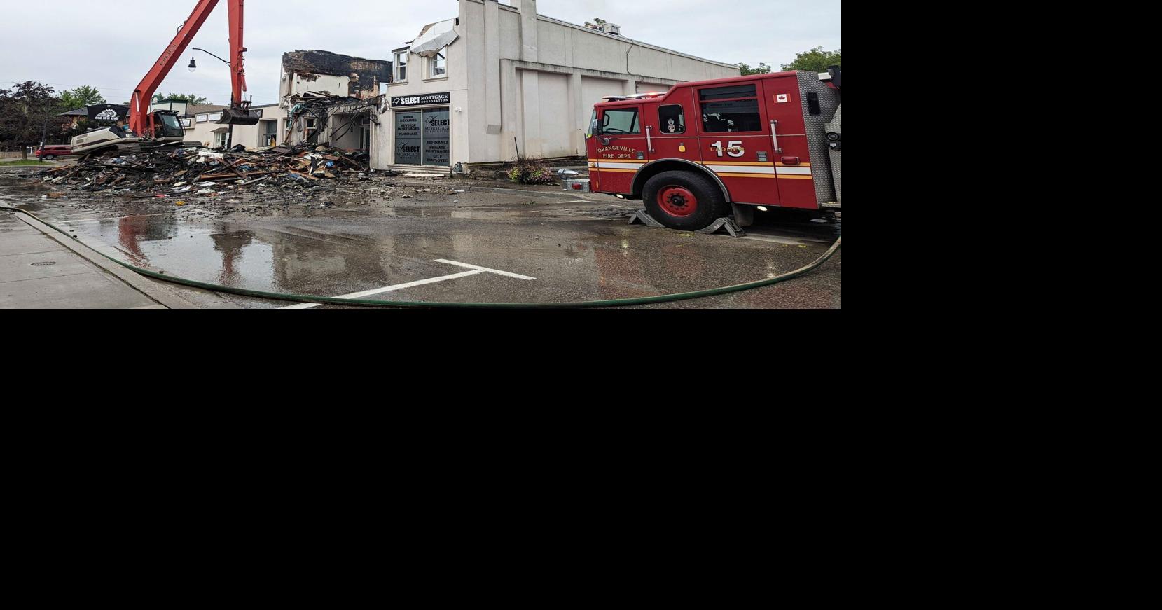 Police continue investigation into downtown Orangeville fire