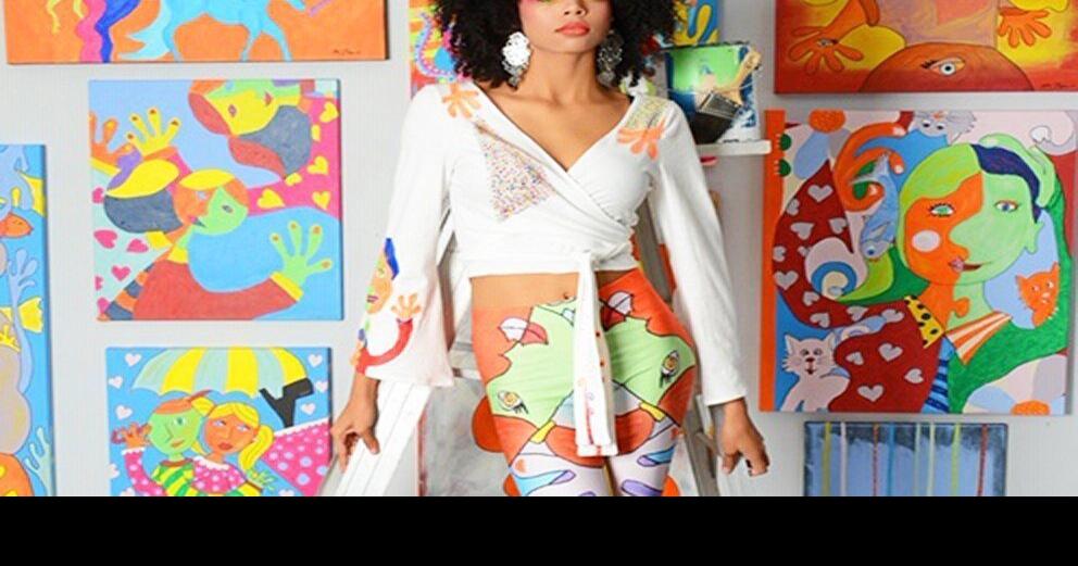 Dufferin artist Michele Taras adds a colourful splash to clothing