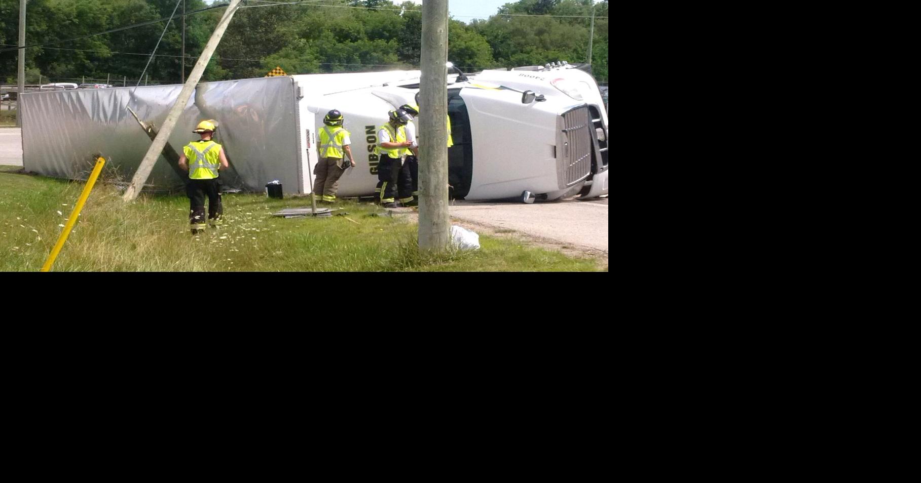 OPP charge Dufferin County man after tractortrailer strikes hydro pole