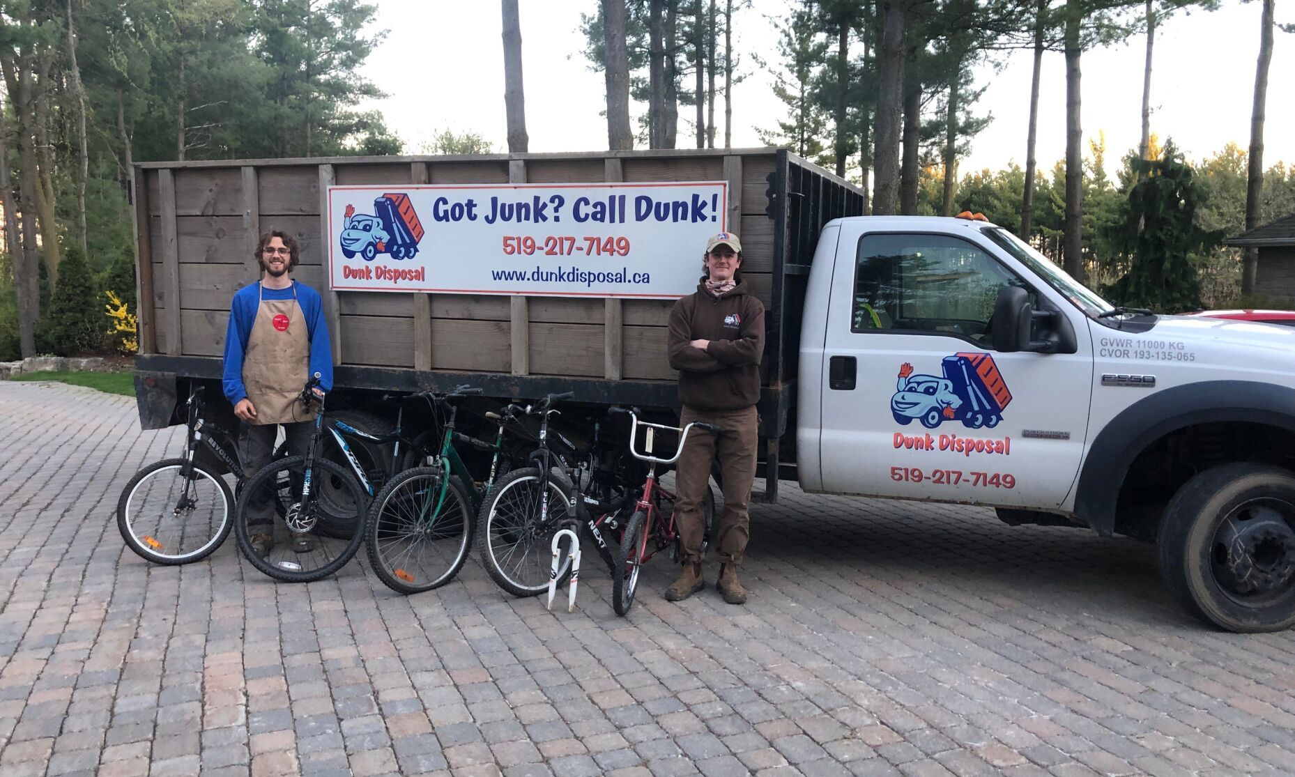 Orangeville junk removal company partners with cycle shop to get