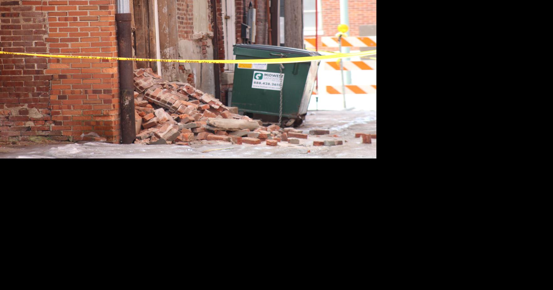 Brick wall segment collapses Local News