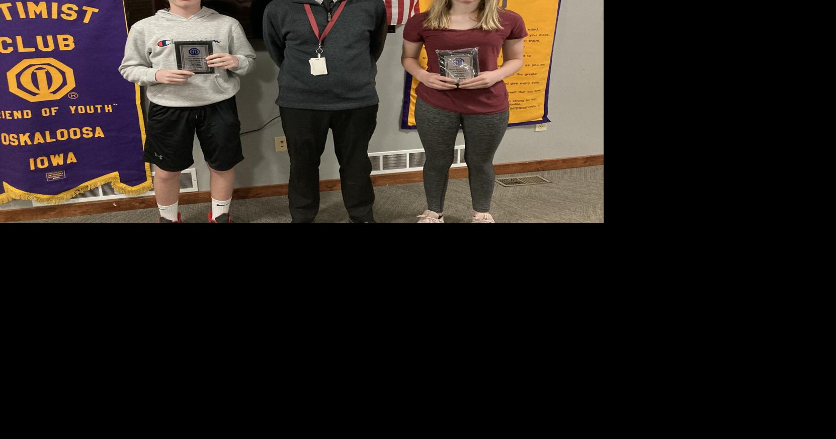 Optimists honor Oskaloosa Middle School students Local News