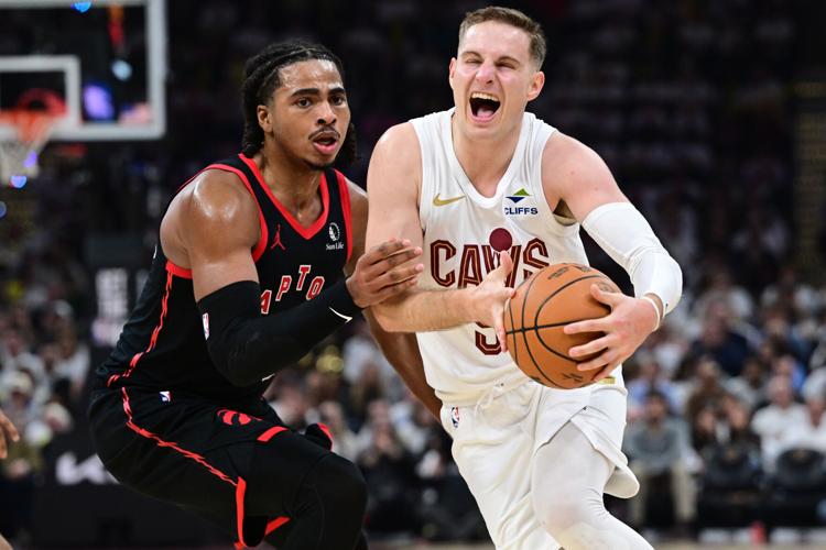 Cavaliers guard Sam Merrill gets MRI on hamstring and sits out practice ...