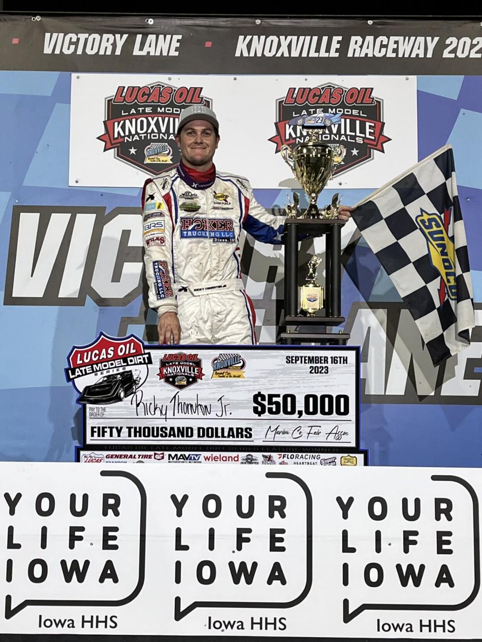 Ricky Thornton Jr. makes it a clean sweep with 50,000 Late Model