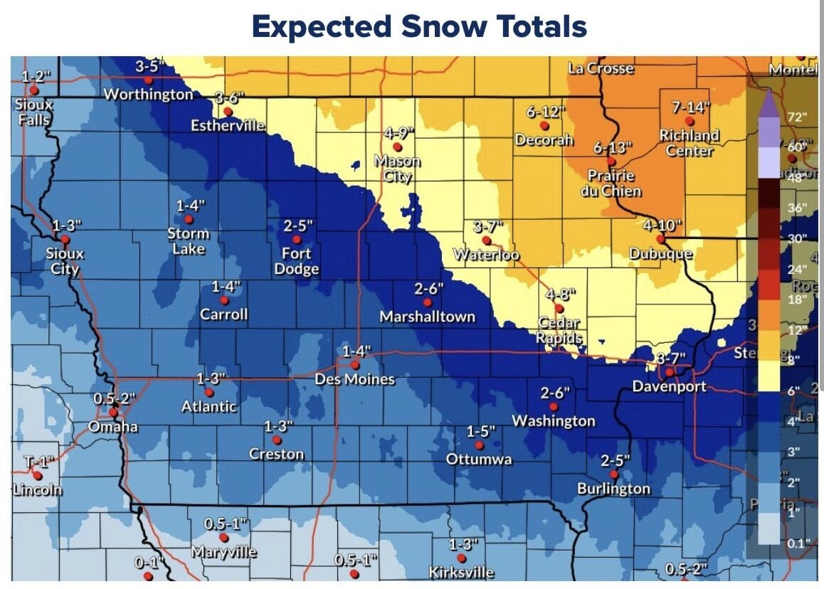 Blizzard warning in effect for southcentral Iowa today | Local News ...