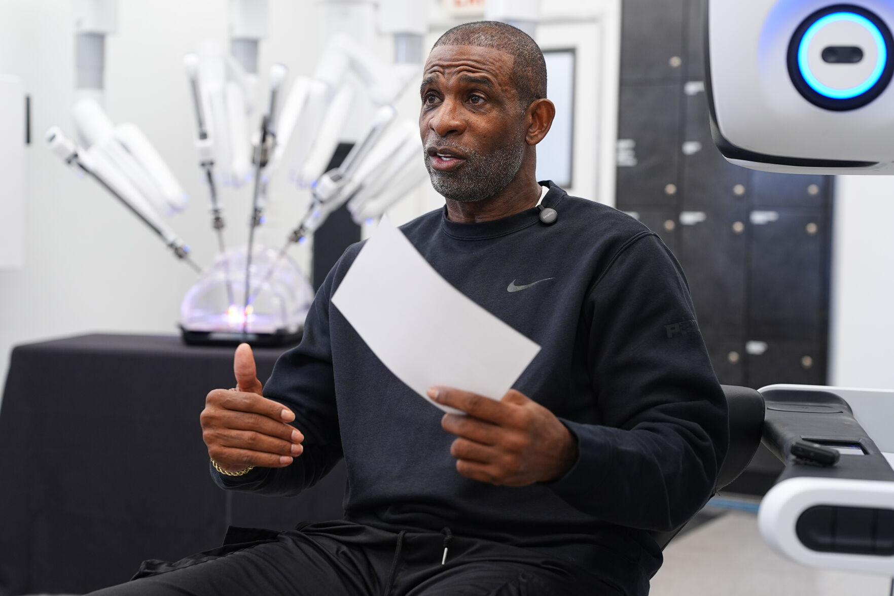 Deion Sanders says he feels like his old self a year after surgery