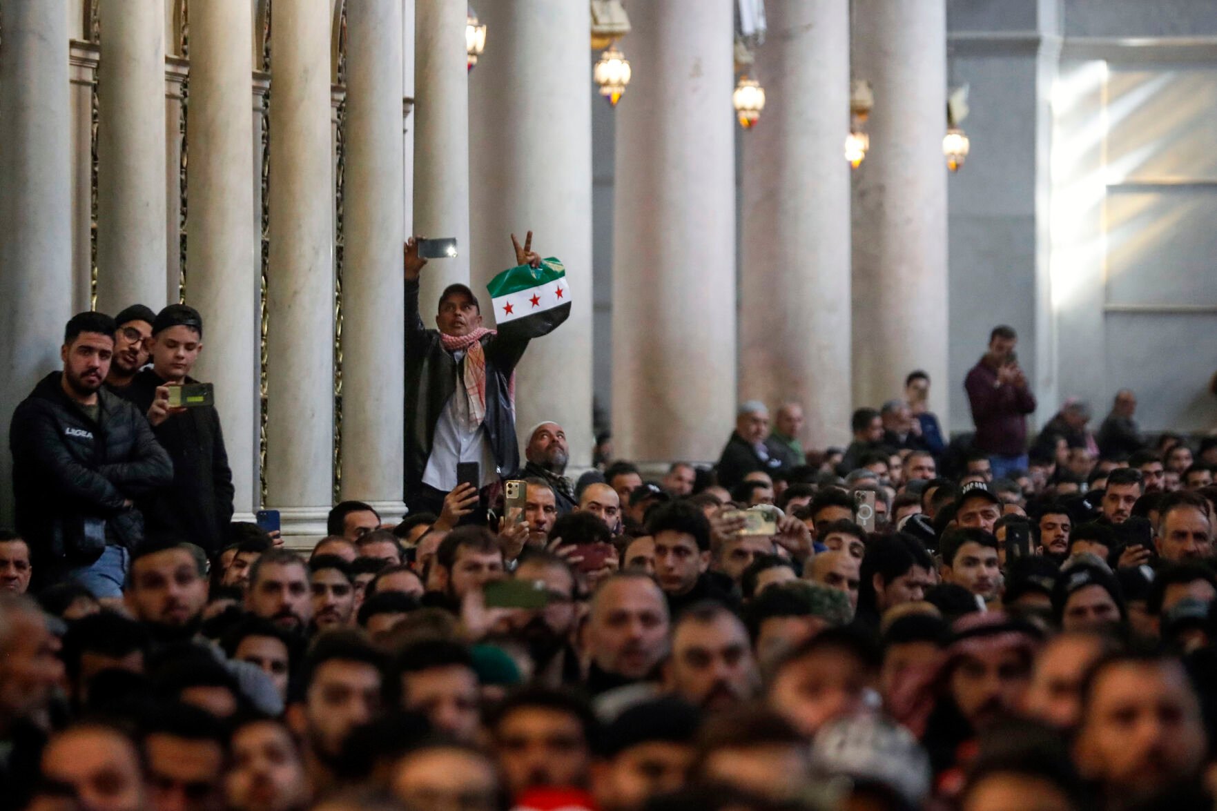 Syrians Cheer End Of 50 Years Of Assad Rule At First Friday Prayers ...