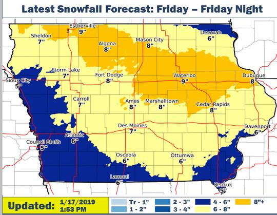 Winter storm warning includes snow, bitter cold | Pella ...