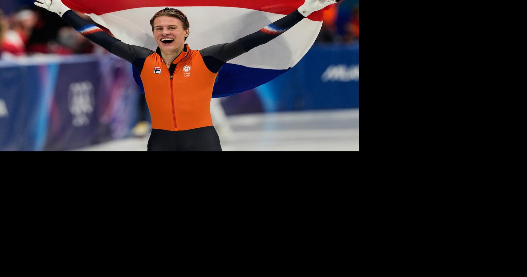 Dutch short track star Jens van 't Wout has a gold tooth and now has 2 gold medals at the Olympics