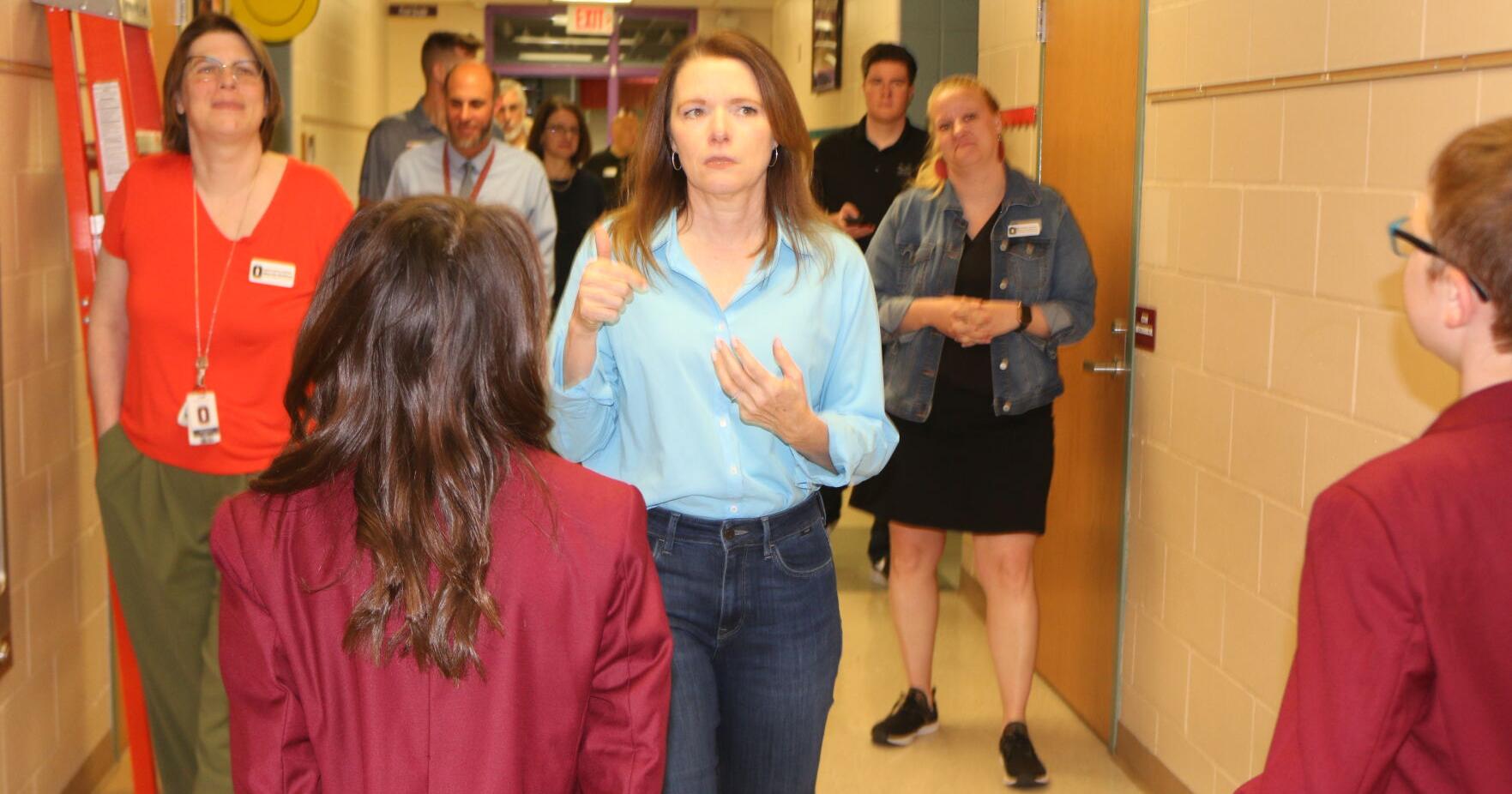 Bohannan tours OES, touts importance of rural schools - Vimarsana News