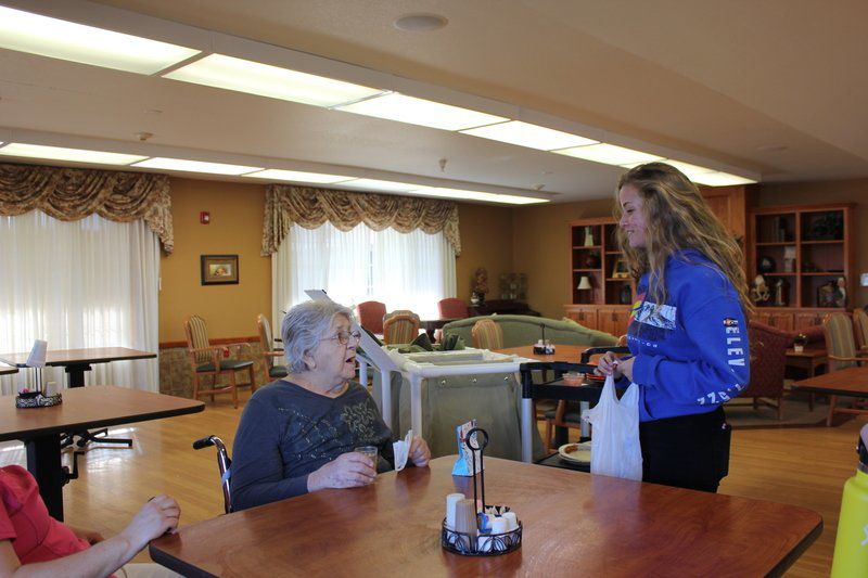 OHS students visit care center Local News