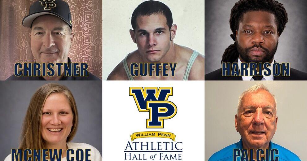 Quintet named to William Penn Athletics Hall of Fame