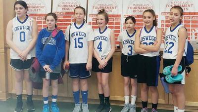 Oswego Grades 5 6 Girls Travel Basketball Team Competes In