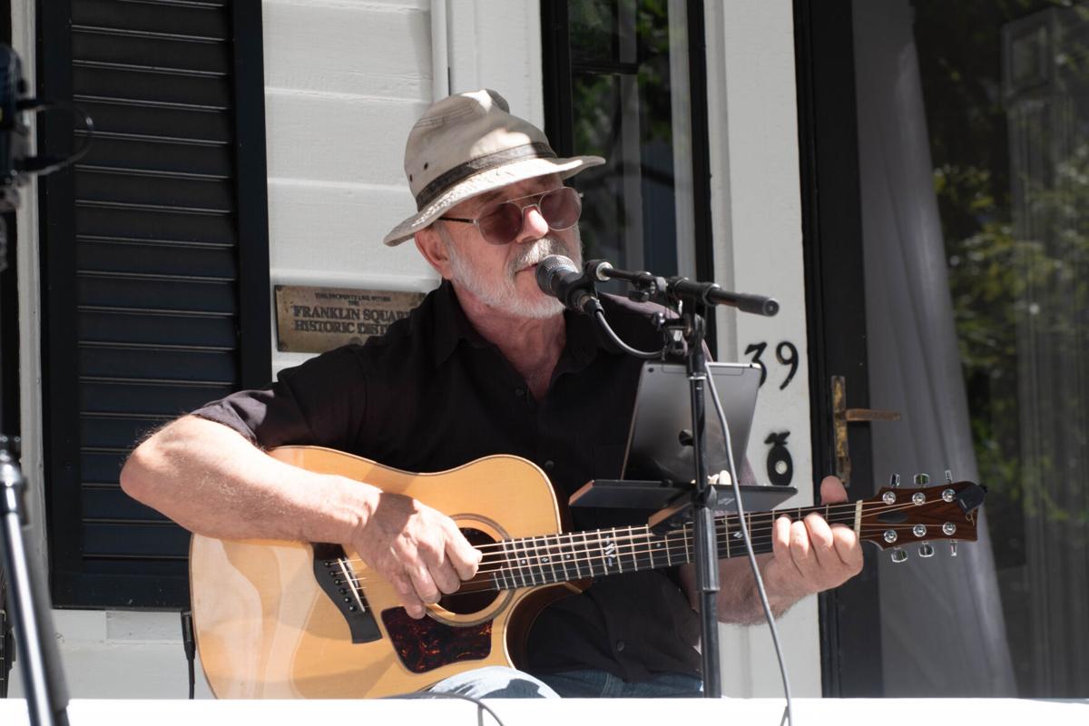 Mark Wahl plays at Porchfest