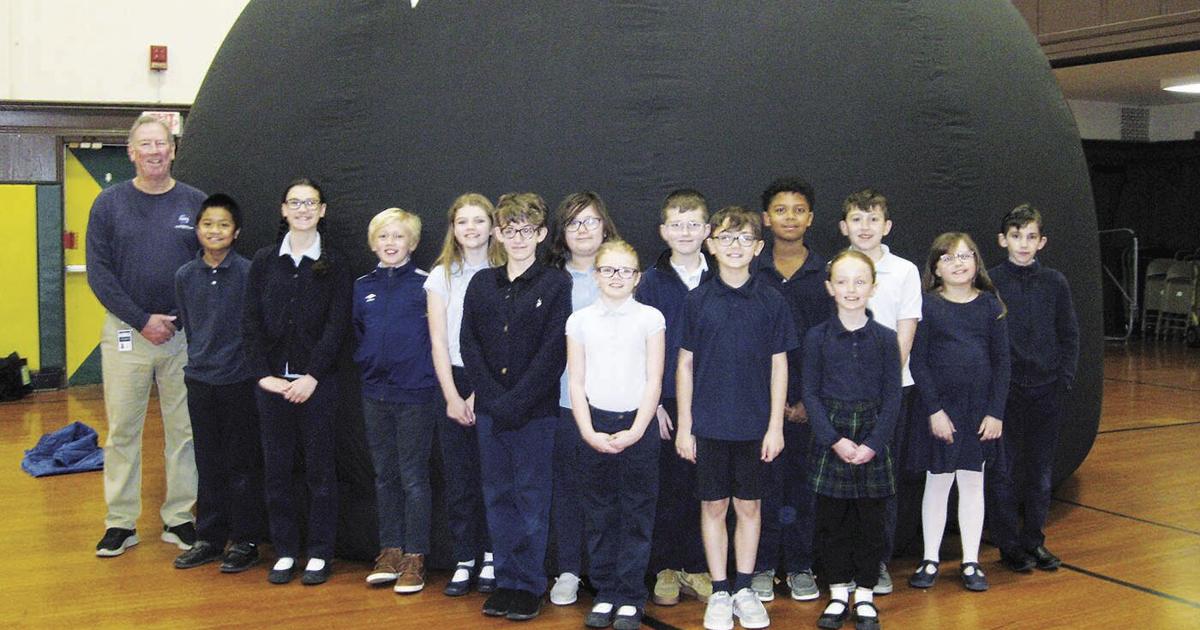 Trinity Catholic School students enjoy inflatable planetarium | News ...