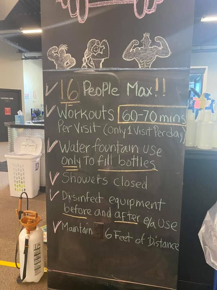 Gyms across the state slated to re-open Monday