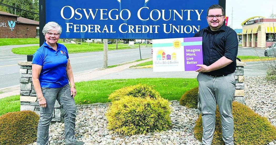 Oswego County Federal Credit Union presents donation to Fulton Block ...