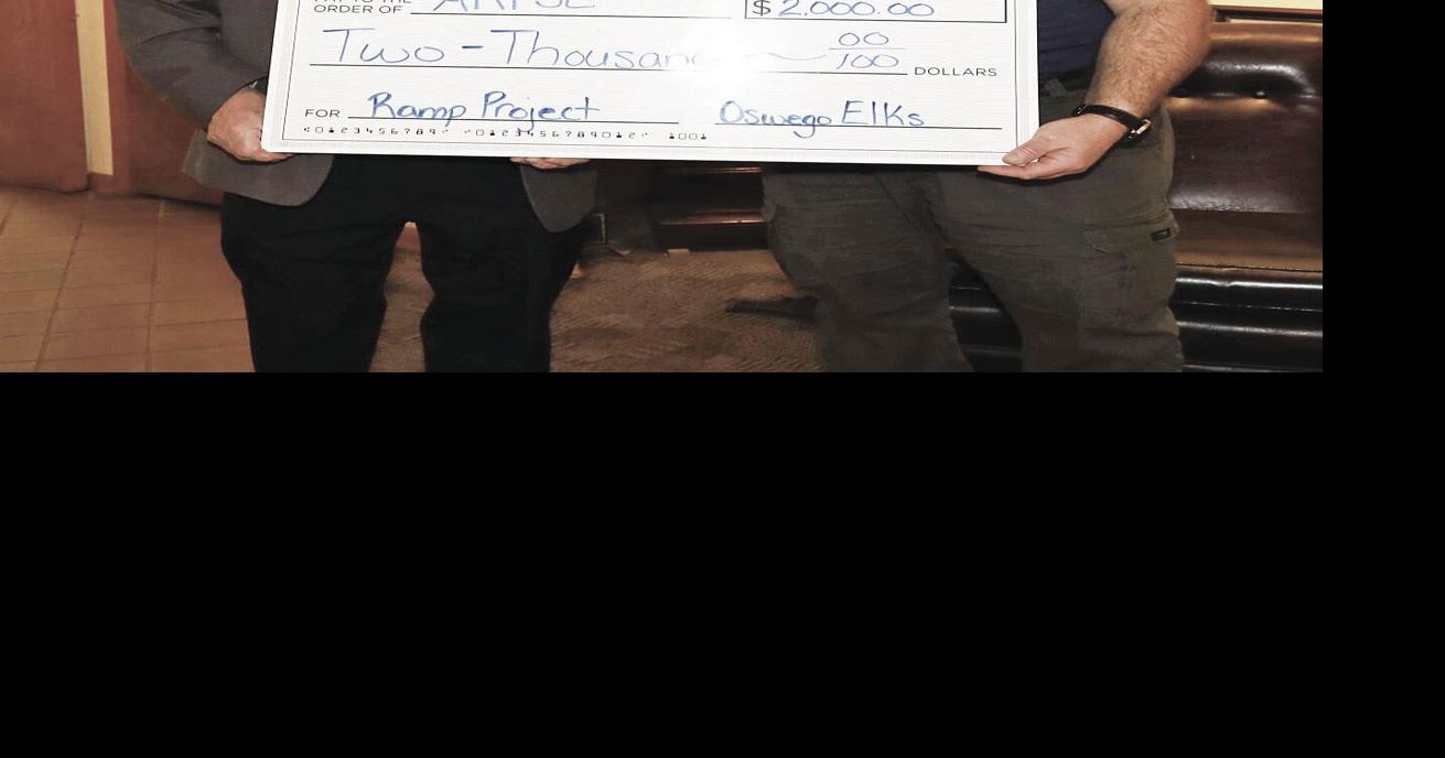 Oswego Elks Lodge donates to ARISE ramp project | News ...
