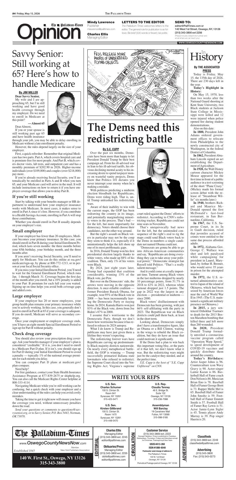 Page A4 | e-Edition | oswegocountynewsnow.com