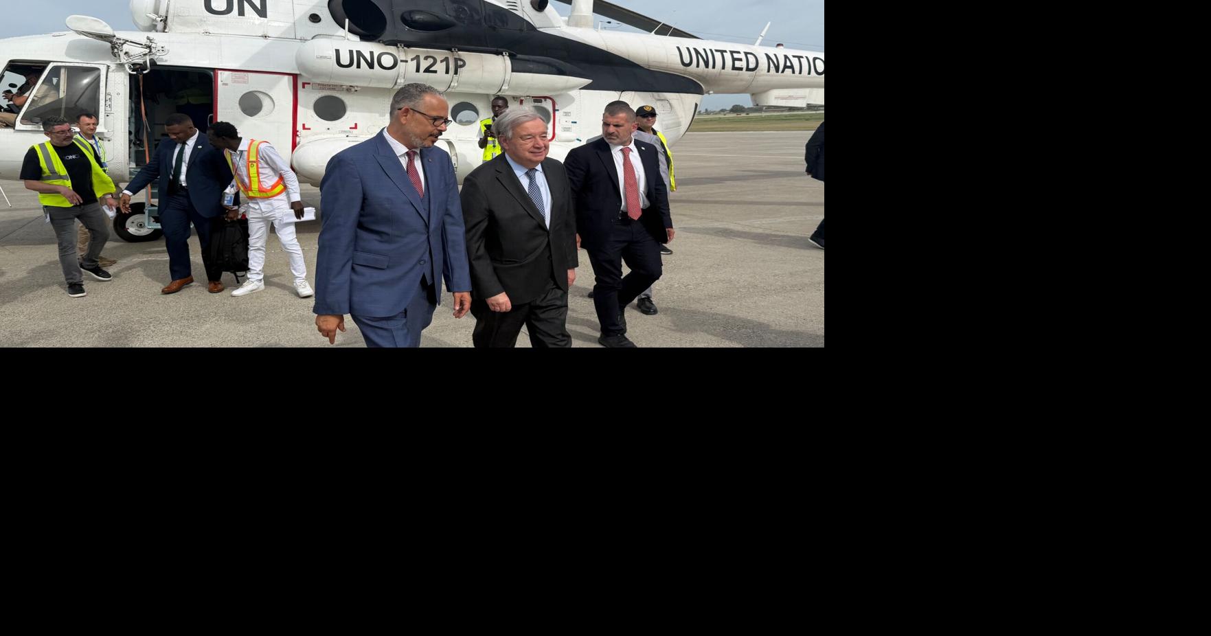 UN chief visits Haiti, where a new international force will be deployed to help fight gangs | National News