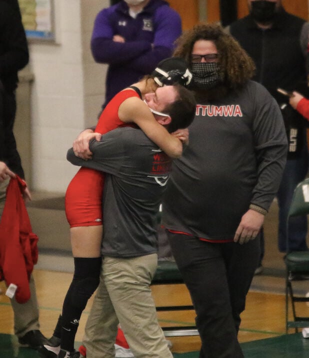 Prep wrestling History in the making Sports ottumwacourier