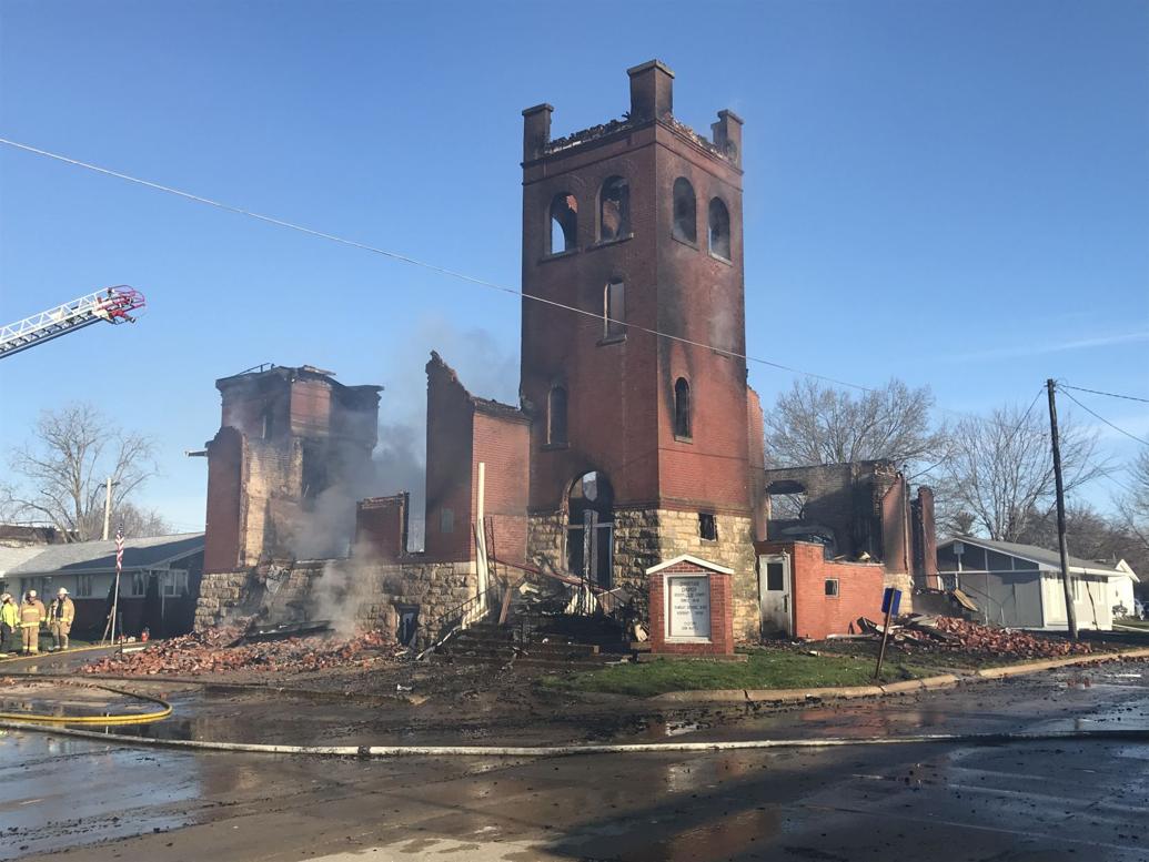 Fire destroys Pleasantville church Southeast Iowa