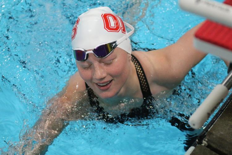 Girls swimming: Larsen breaks second OHS swim record