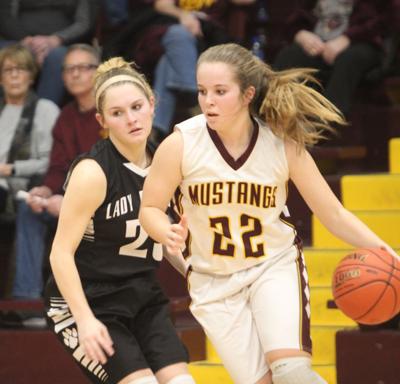 Girls Basketball Panthers Pull Away From Mustangs High School