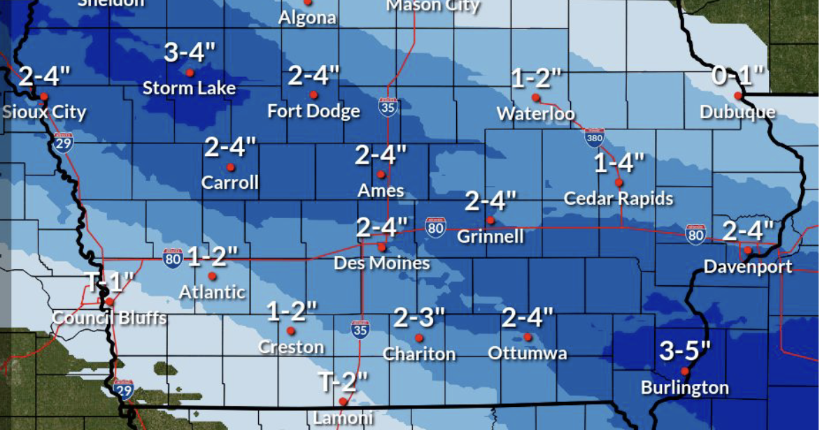 More snow, bitter cold expected this weekend | News | ottumwacourier.com