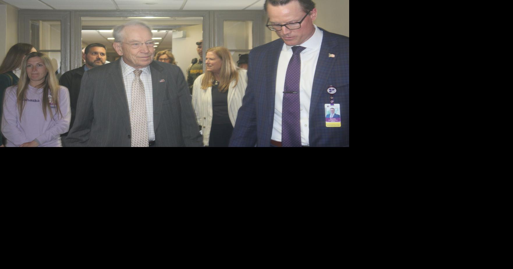 Grassley hears about rural health, child care in Osky stop