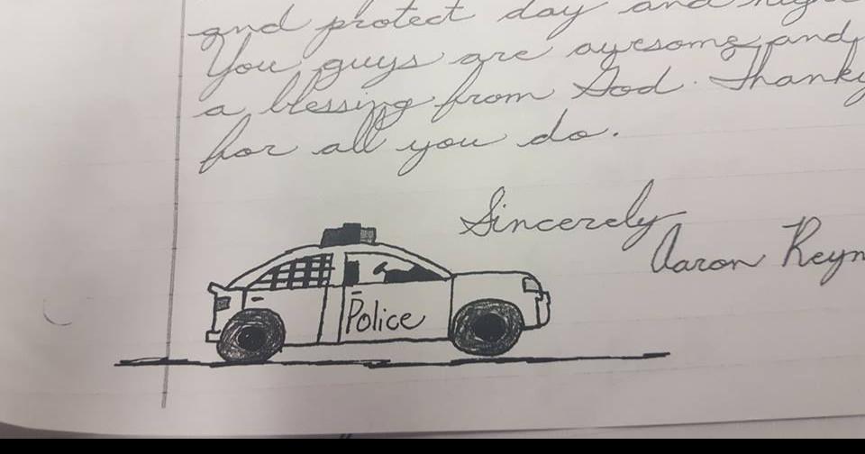 Police car drawing for Ottumwa Police Department