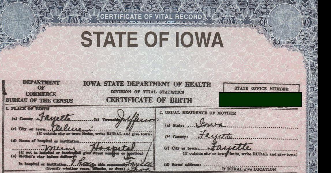 Recorder s office will swap old style birth certificates for new News
