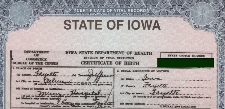 Recorder s office will swap old style birth certificates for new News