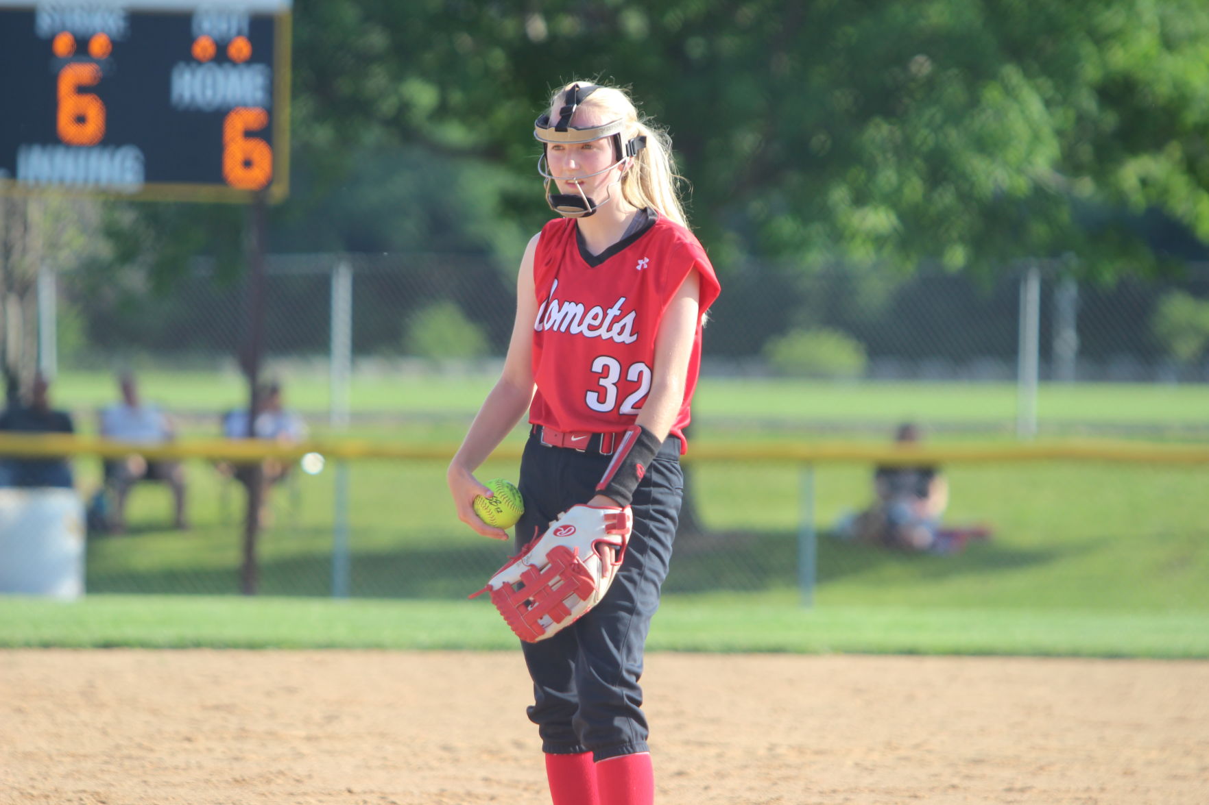 Ferrell earns first win in the pitching circle for Cardinal