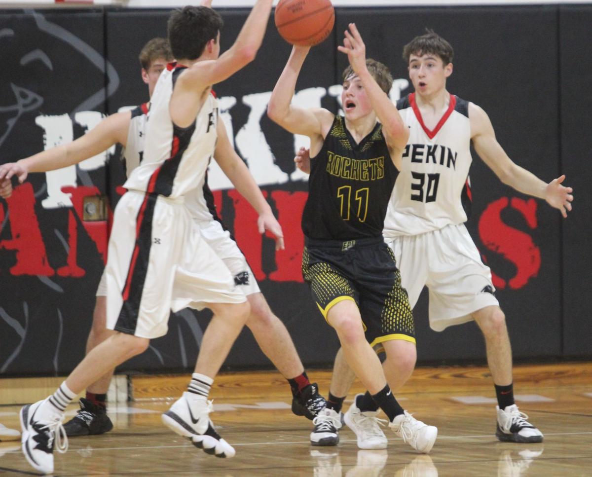 Boys Basketball Rockets Score Signature Win At Pekin Sports