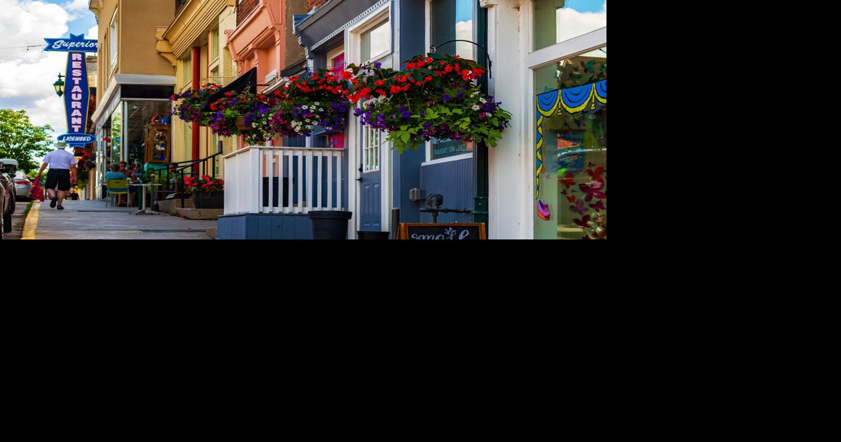This charming Ontario town with historic buildings feels like stepping into a holiday movie