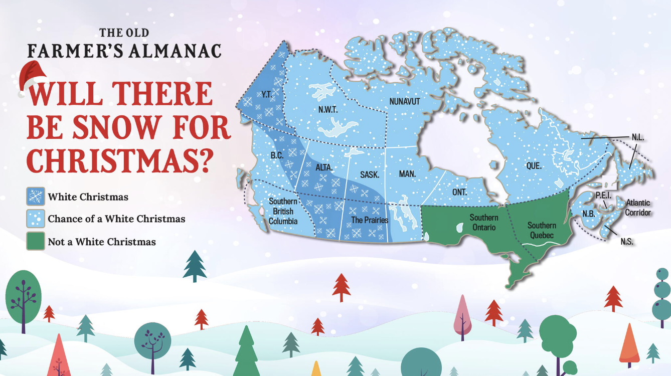 Is Old Farmer’s Almanac White Christmas Prediction Right?