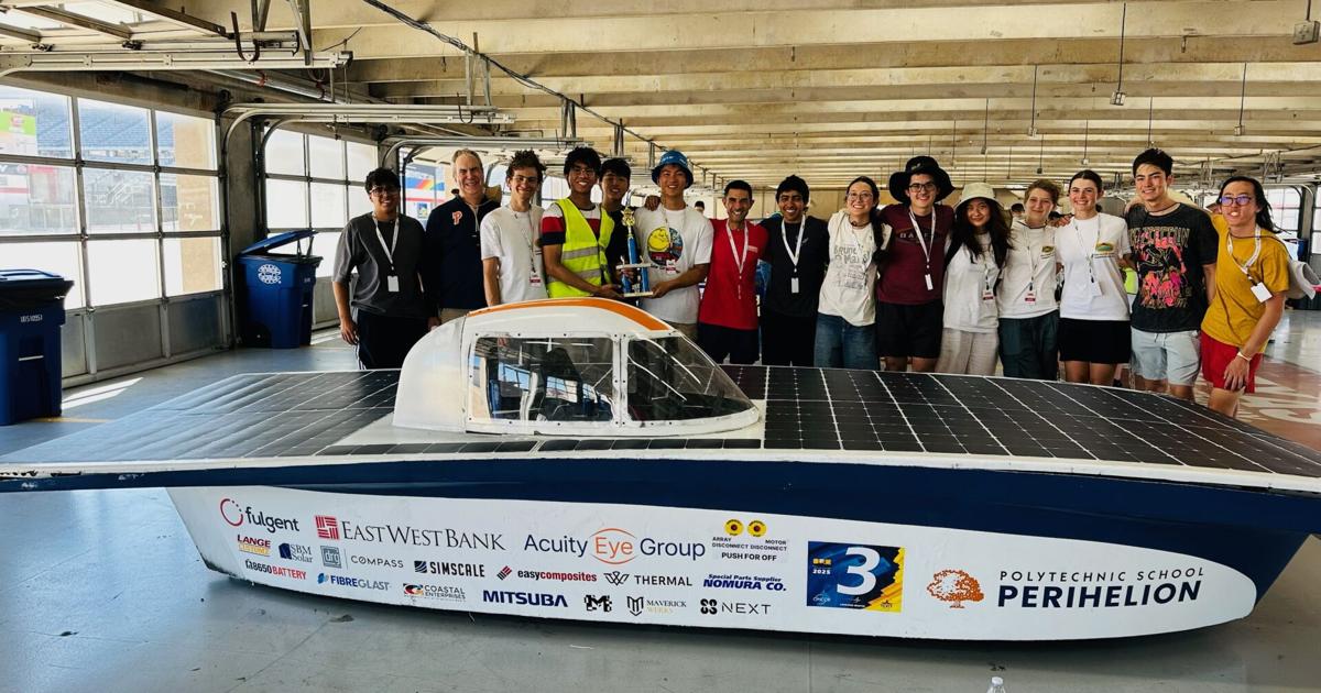 Polytech Solar Car Polytechnic Students Build Record-Breaking Solar Car | Pasadena Outlook ...