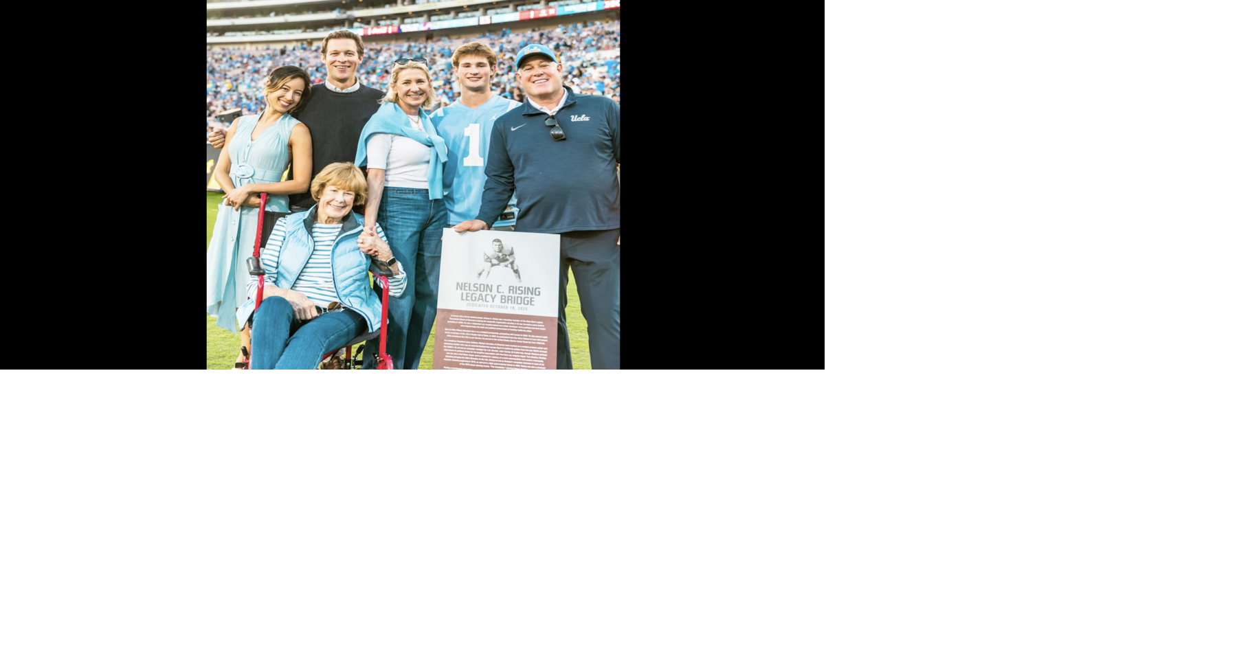 Rising's Legacy Honored at Rose Bowl | La Cañada Outlook ...