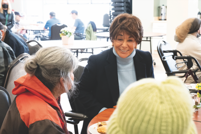 U.S. Rep. Anna Eshoo meets with staff, volunteers and friends