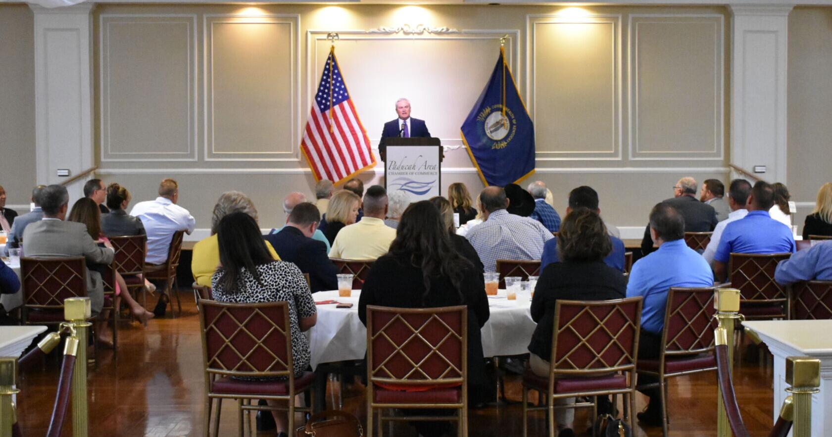 Comer talks issues affecting congressional district at chamber luncheon - Vimarsana News