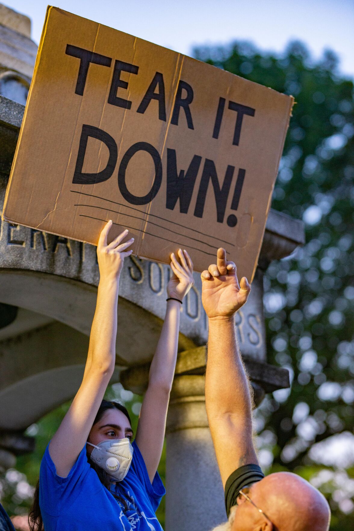 Murray Statue Protest July 15, 2020