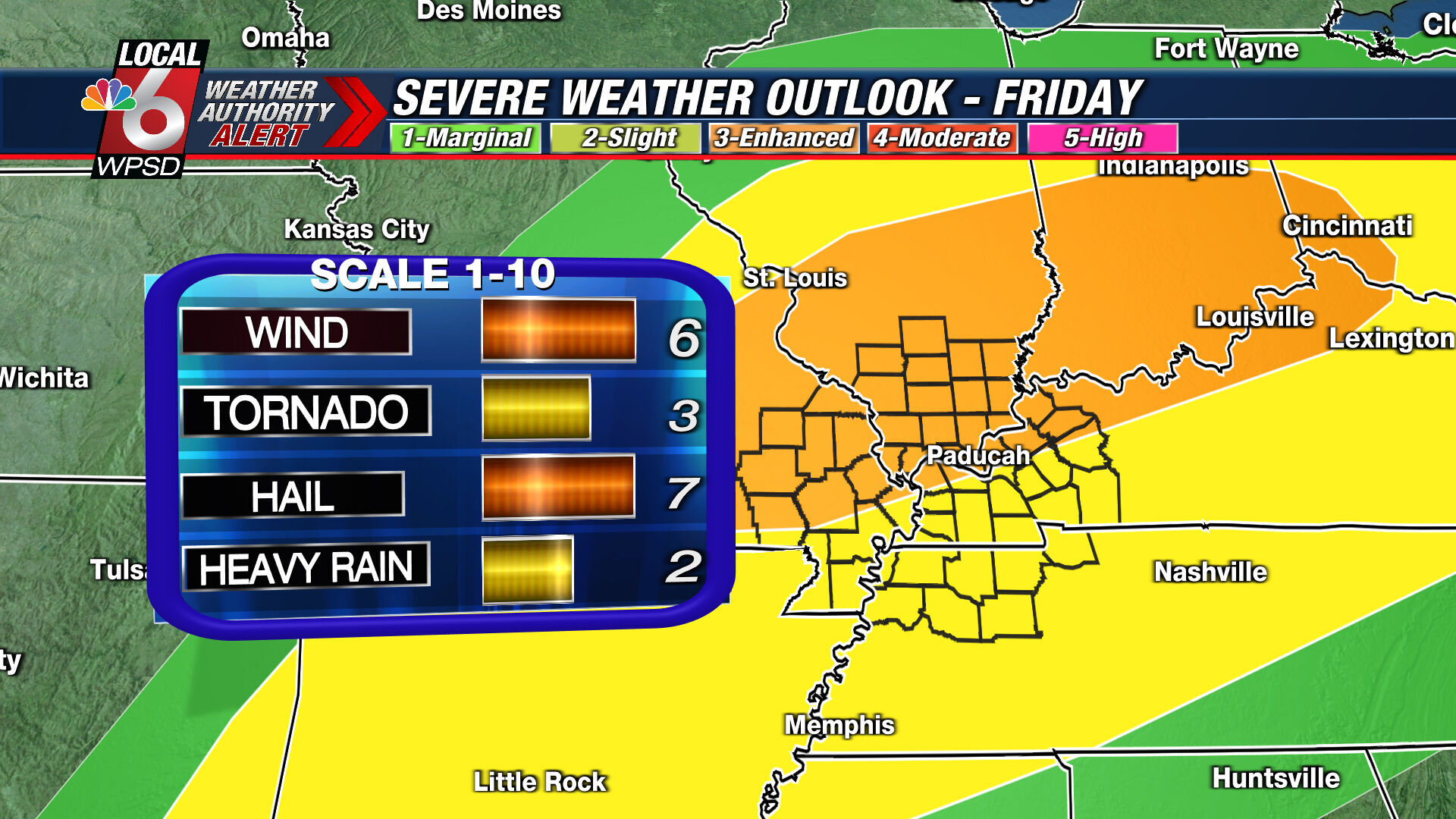 Severe storms expected Friday, with hail, damaging winds, tornadoes ...