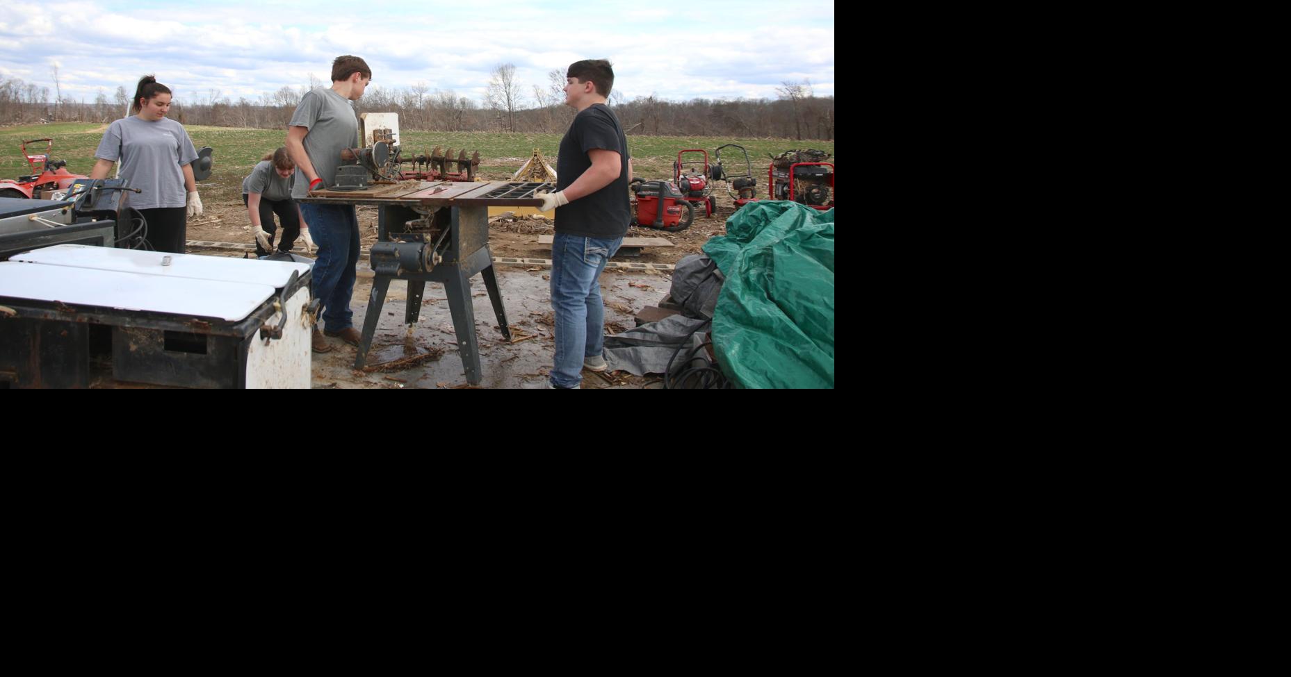 Tennessee teenagers spend day helping with tornado cleanup | News ...