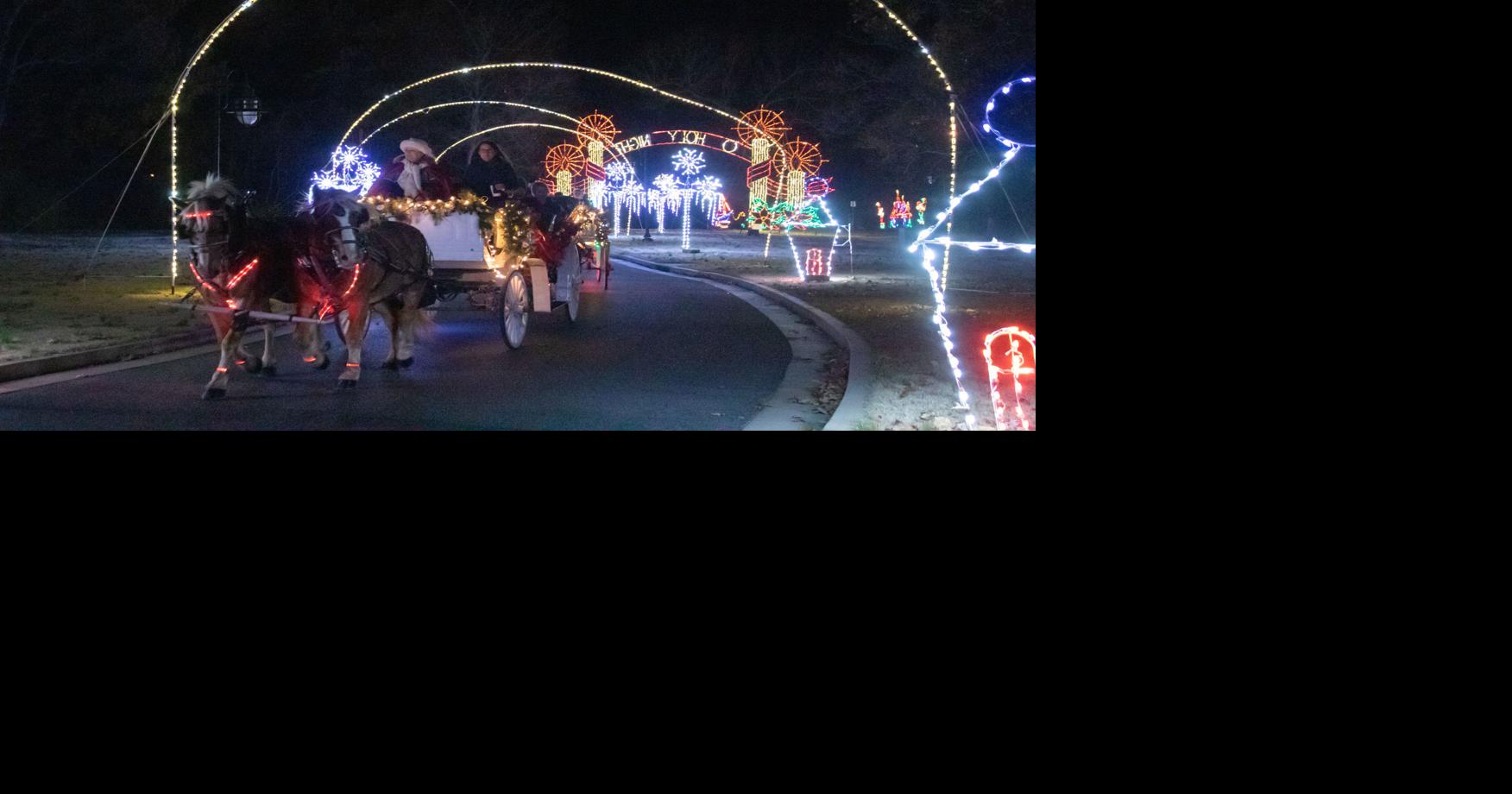 Park visitors admire Christmas in the Park light displays News
