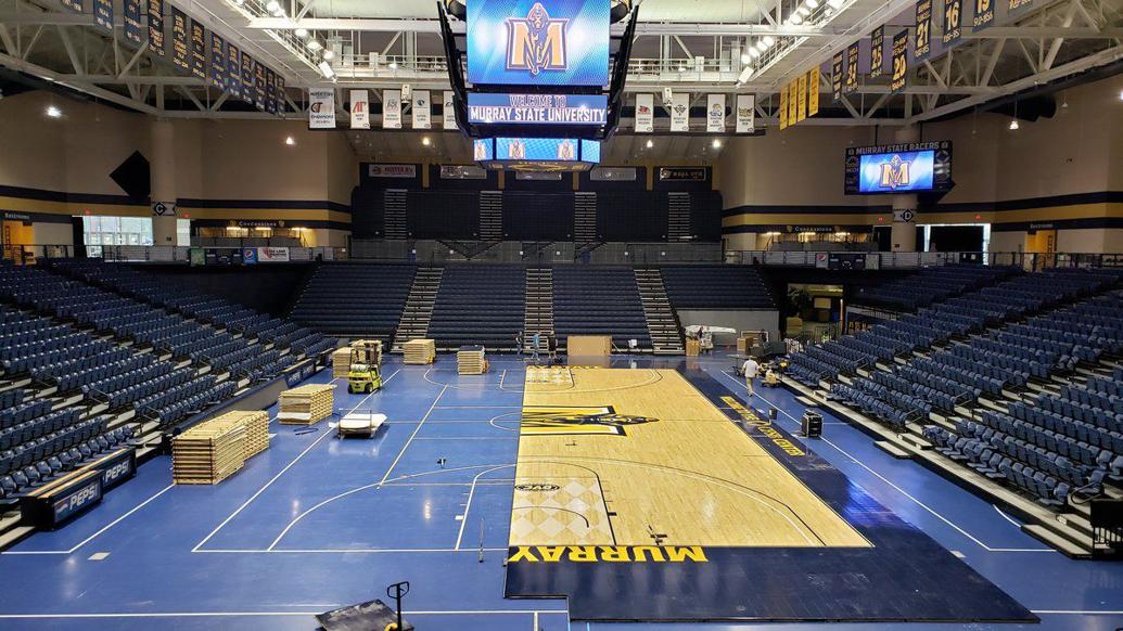 CFSB Center gets new floor Murray State Sports