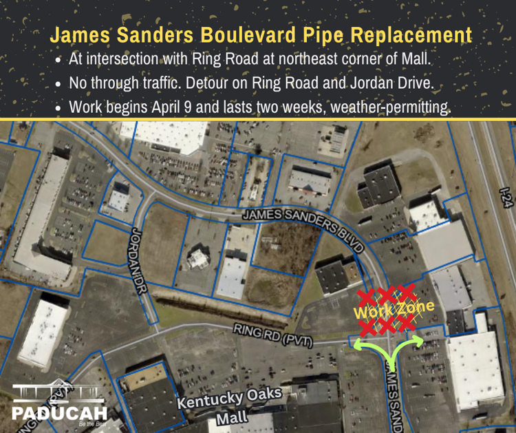Section of James Sanders Boulevard to close for storm pipe replacement