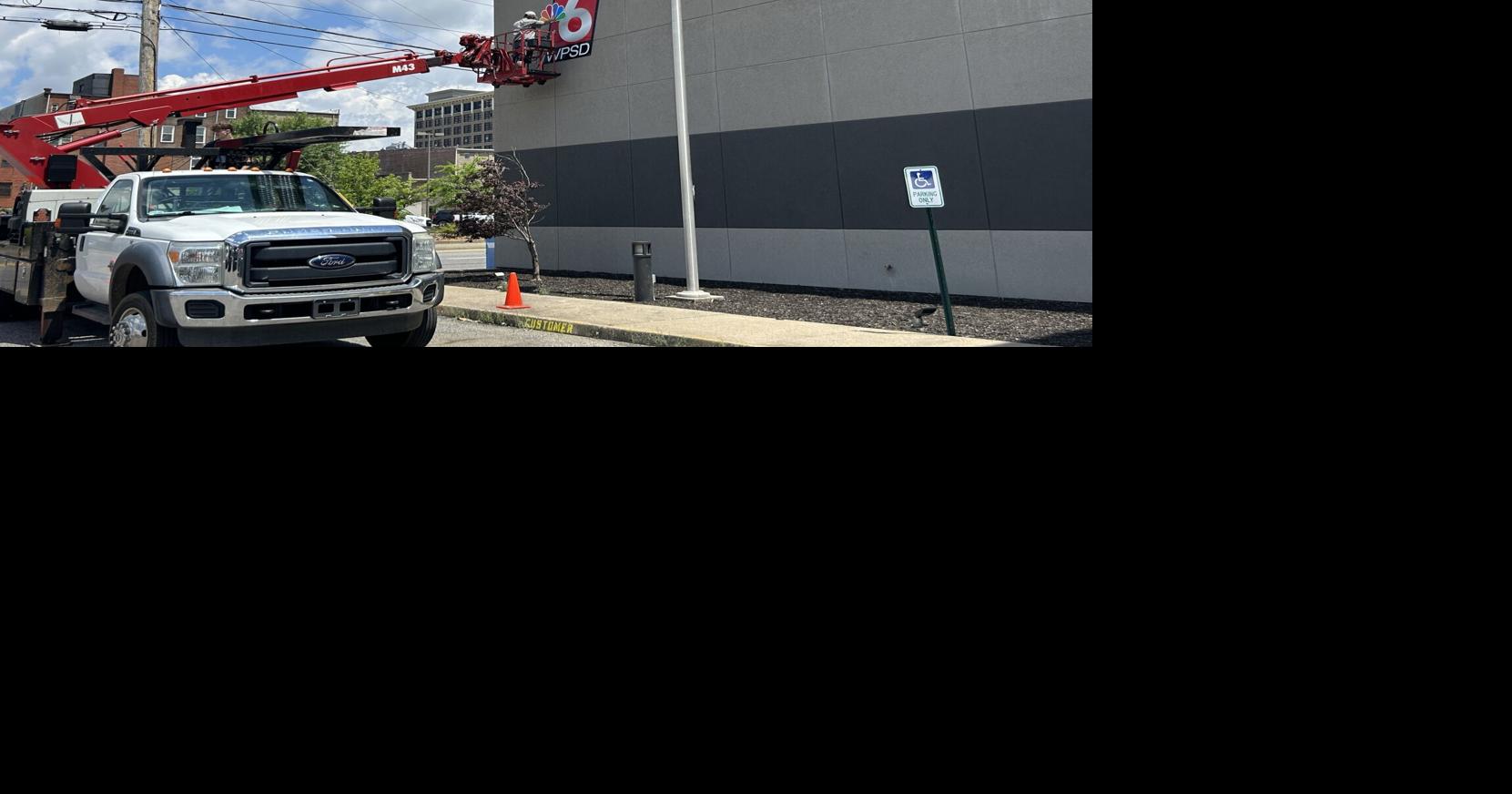 WPSD sign installed at Sun building as newsroom move nears | News ...